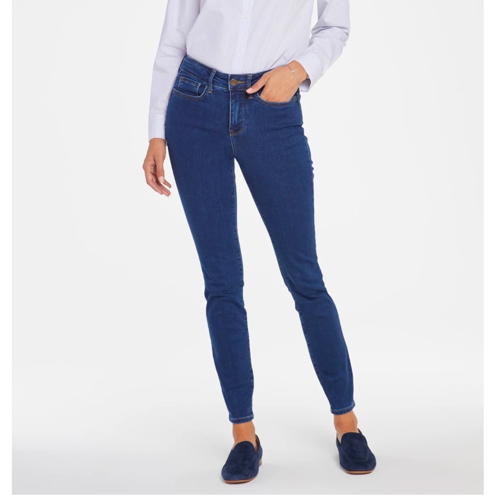 NYDJ - AMI SKINNY - Classic Blue Women's Jeans w/ Lift X Tuck Technology - Picture 2 of 16